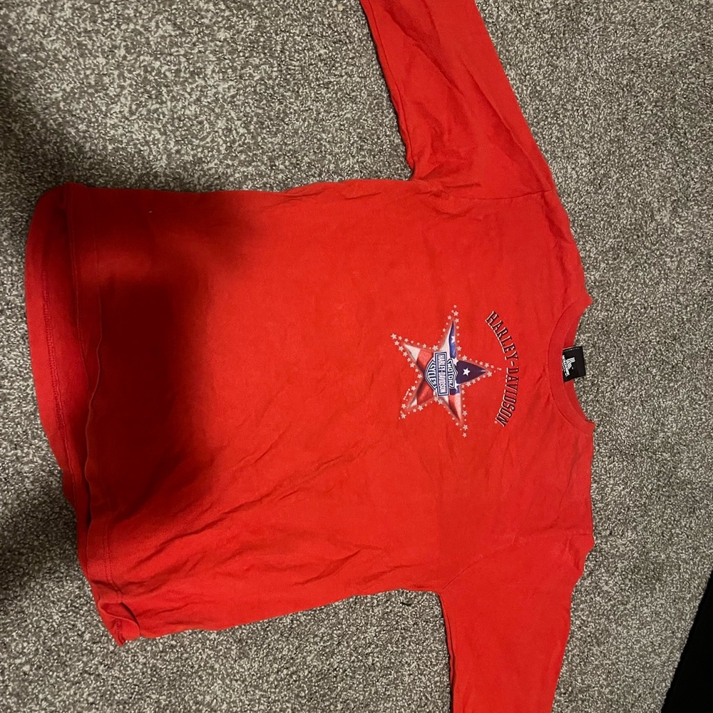 Harley-Davidson Red Shirt with Gray Logo